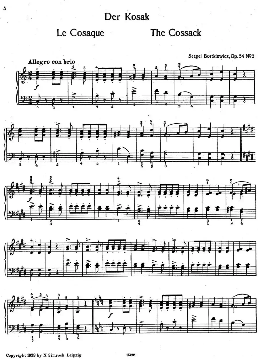 9首简易小品“玩偶” （9 Easy Pieces Op.54）（2）