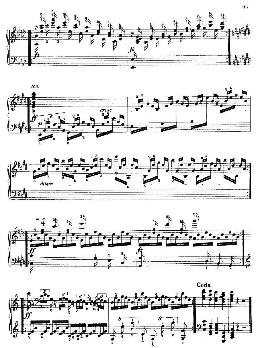 School of the Virtuoso Op.365（60首钢琴高级练习曲·40）