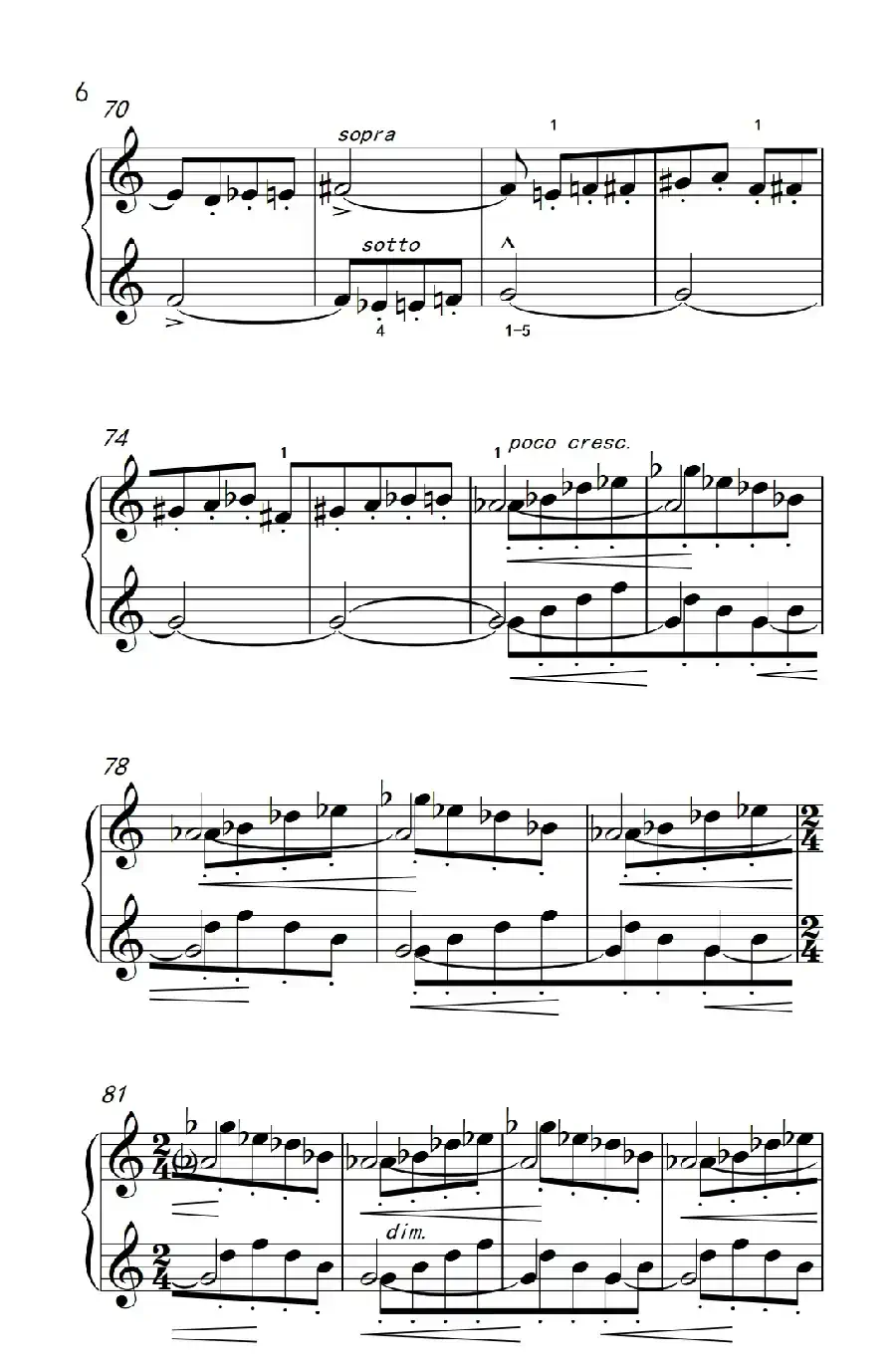 一只苍蝇的日记(巴托克 小宇宙 钢琴教程 6)