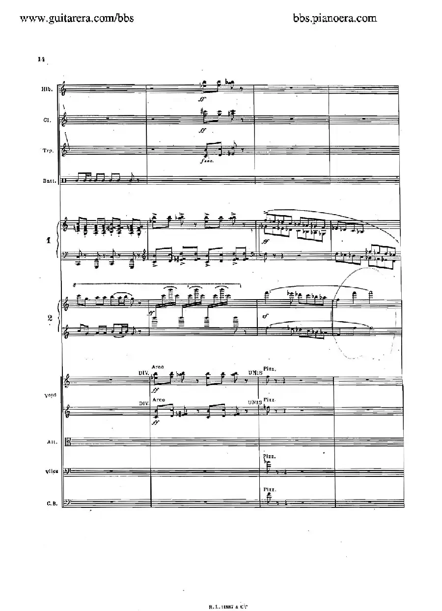Concerto for 2 Pianos in d Minor（d小调双钢琴协奏曲·总谱）