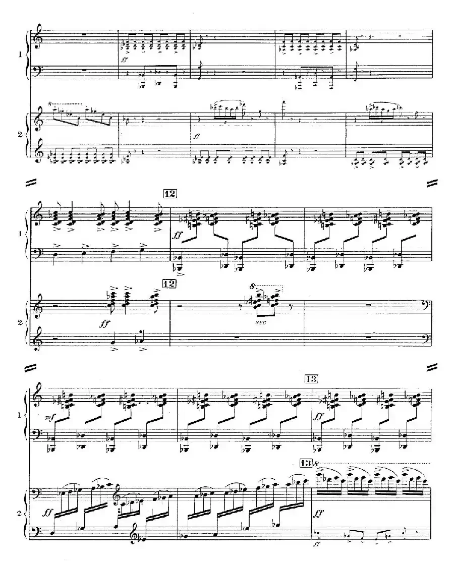 Concerto for 2 Pianos in d Minor（d小调双钢琴协奏曲· 第一乐章）