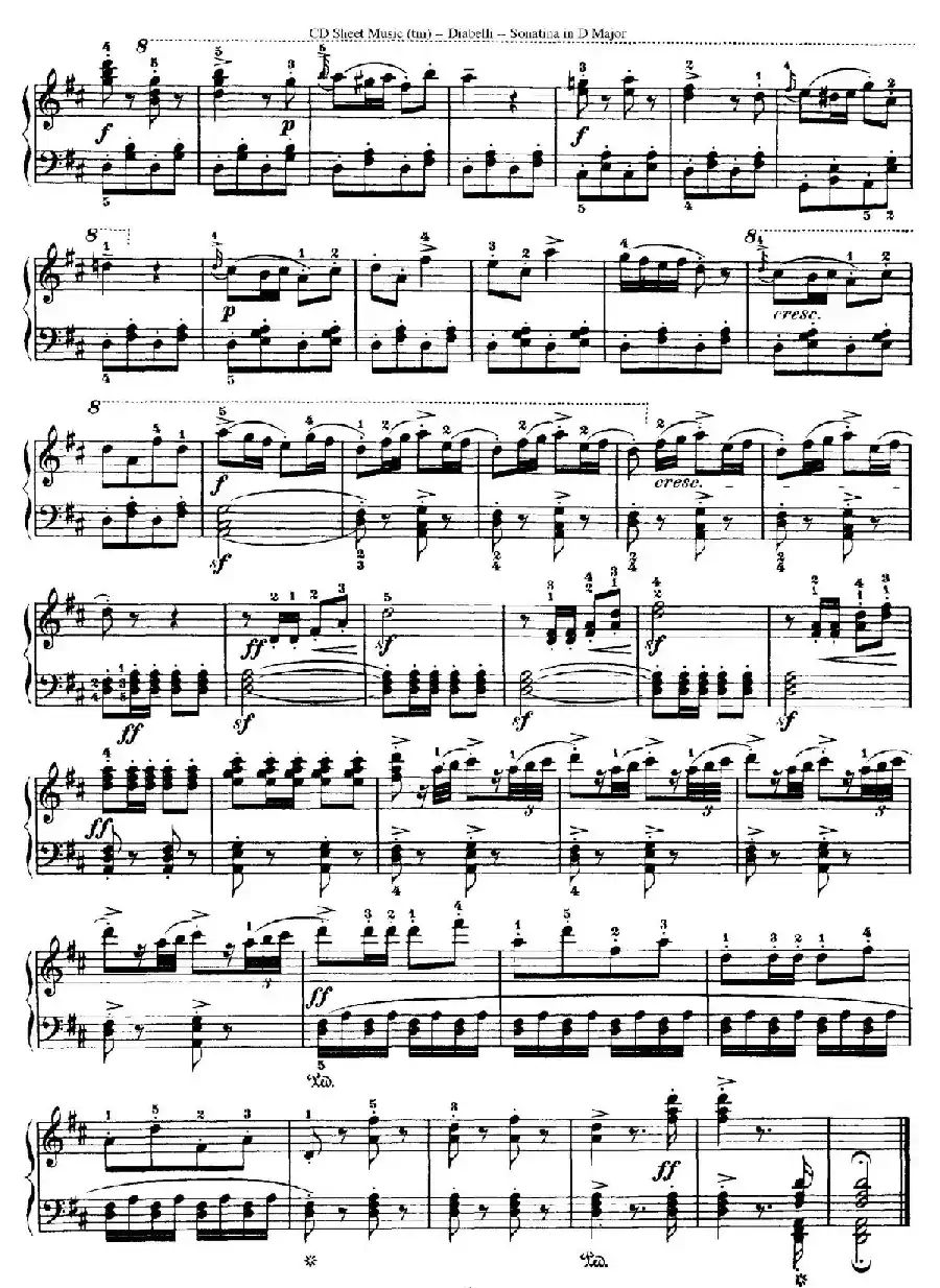 7 Piano Sonatinas Op.168（7首钢琴小奏鸣曲 No.5）