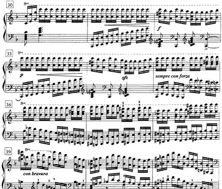 钢琴教程第七级 练习曲（Op.72 No.9）
