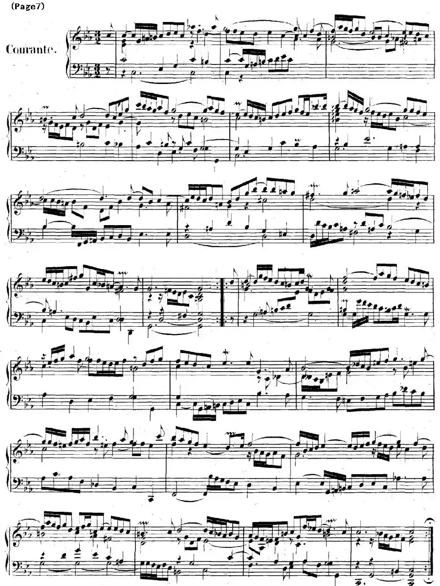 帕蒂塔6首德国组曲（No.2 c小调 巴赫 Partita c Minor BWV 826）