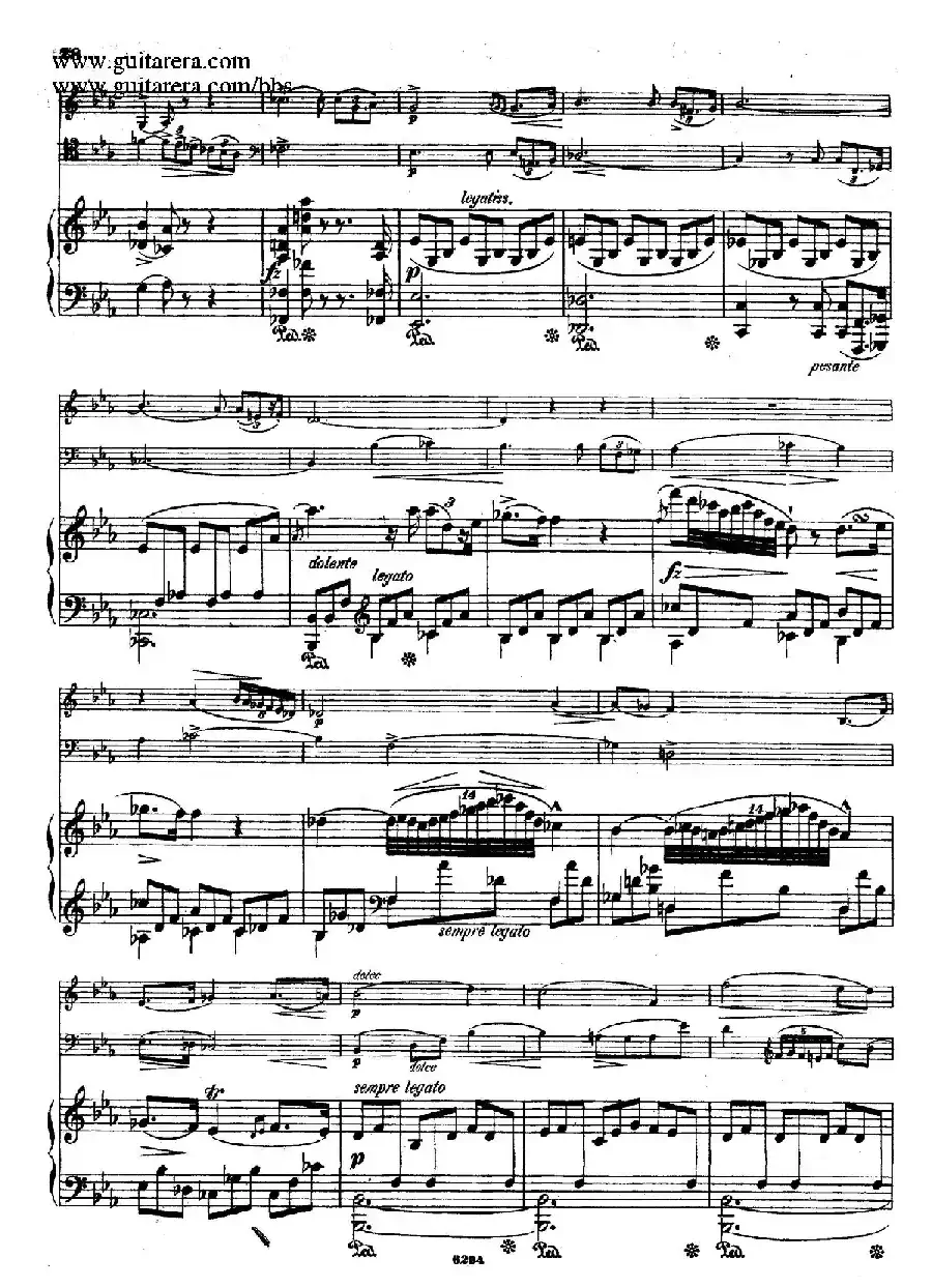 Piano Trio in g Minor Op.8（g小调钢琴三重奏）