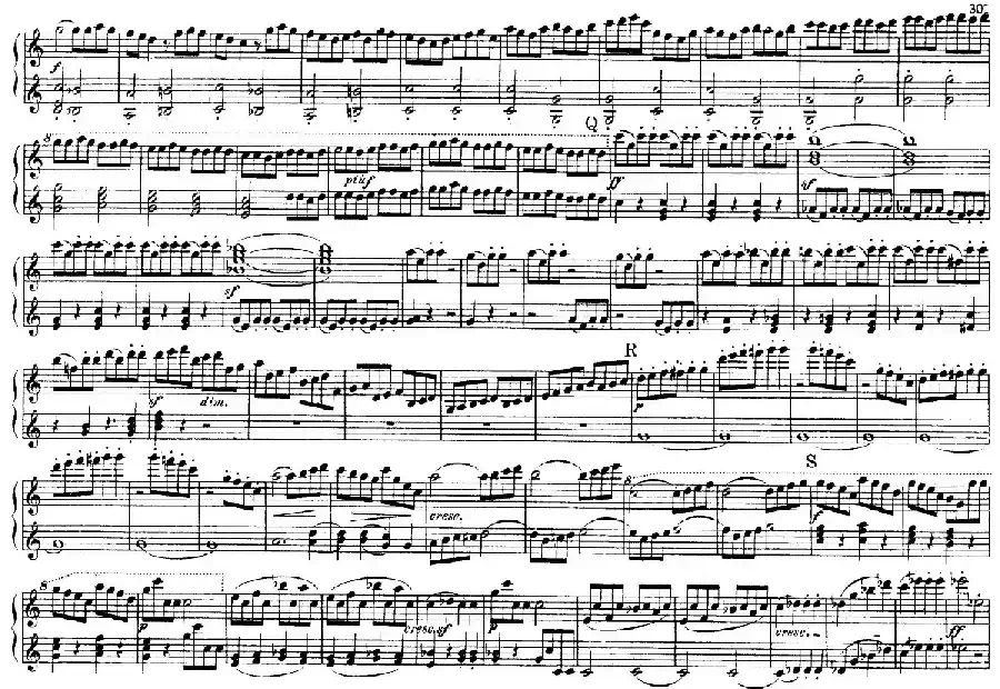 String Quartet No.9 in C Major Op.59-3 - 4 Hands（C大调第九弦乐四重奏·四手联弹）