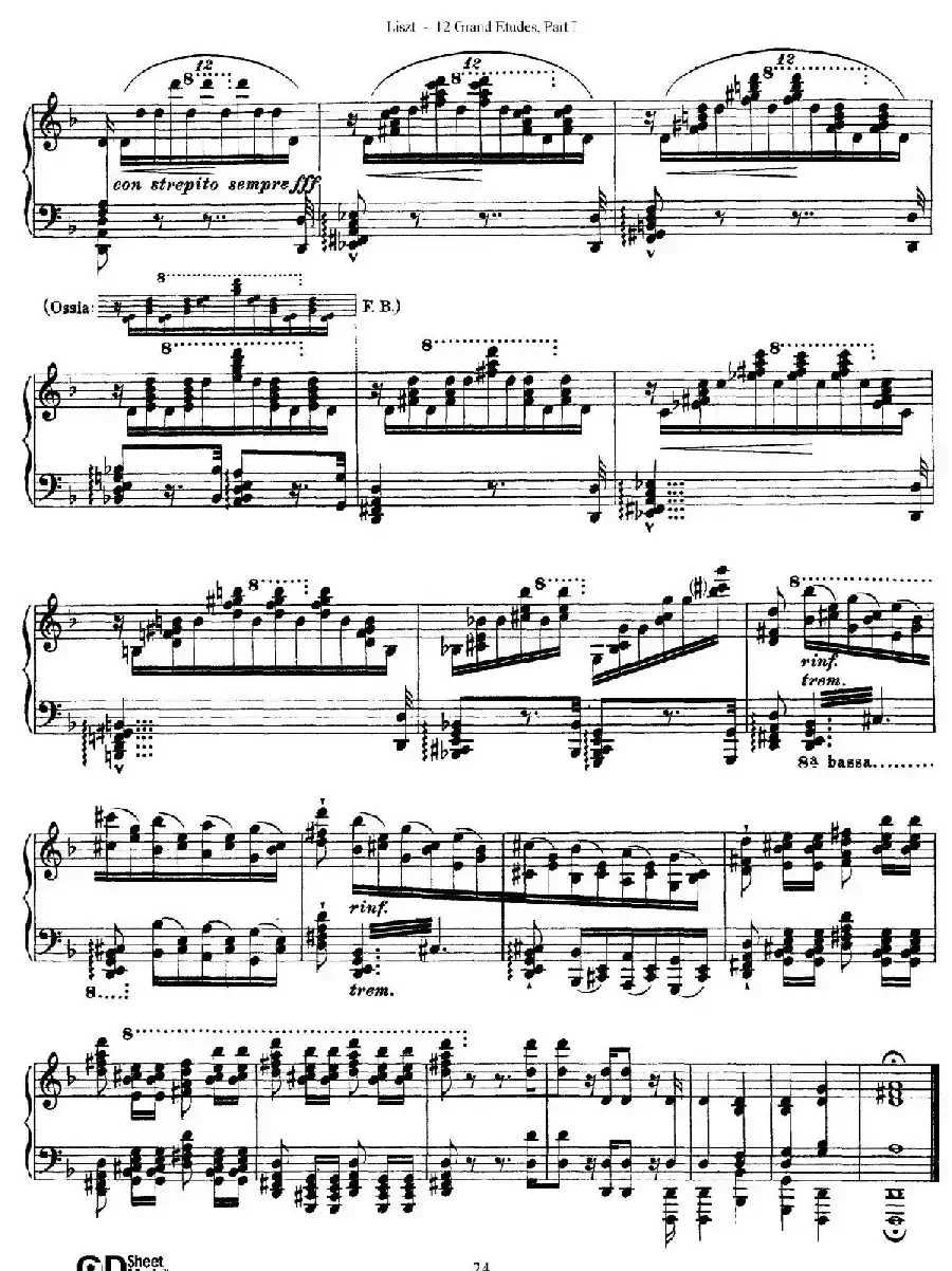 12 Grand Etudes S.137（12首华丽的练习曲·4）