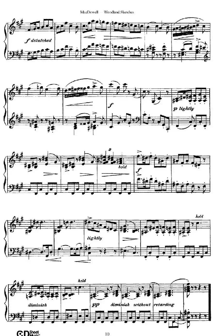 Woodland Sketches Op.51（森林素描·4）