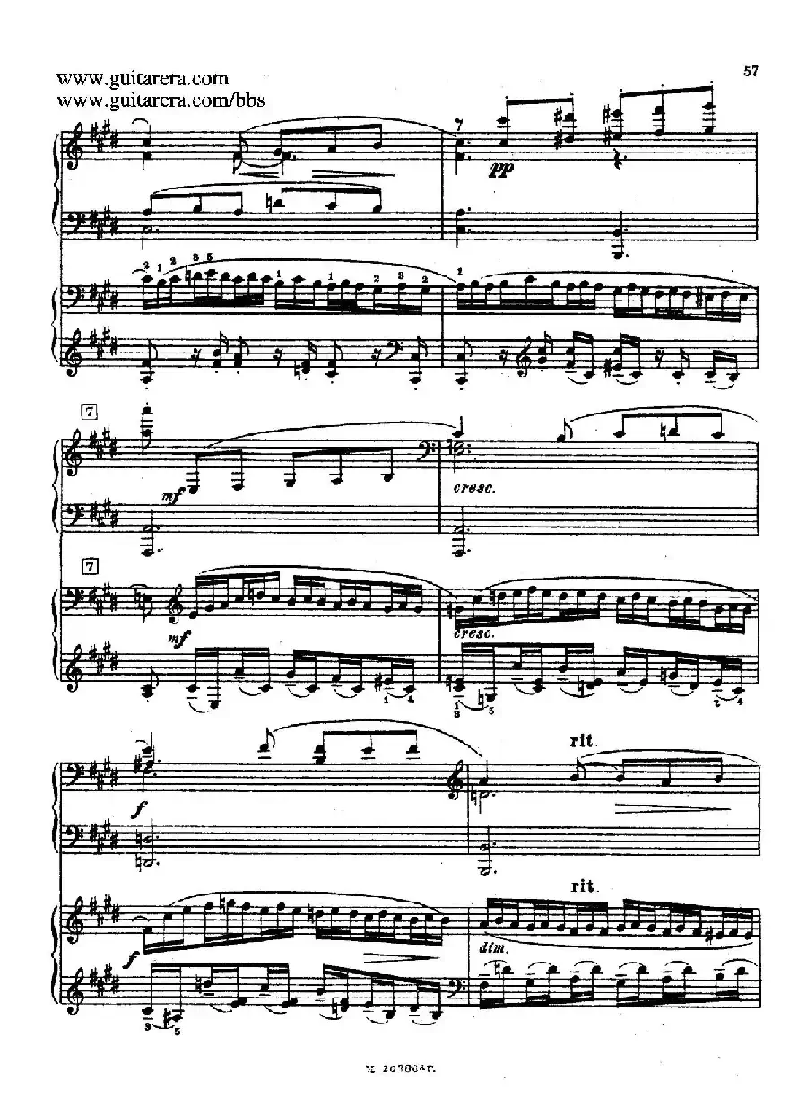 第二双钢琴组曲 Suite for Two Pianos No.2 Op.17（3. 浪漫曲 Romance）