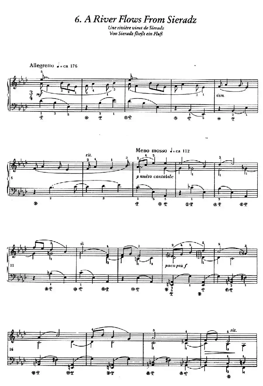 12 Folk Melodies（十二首民间曲调·6）