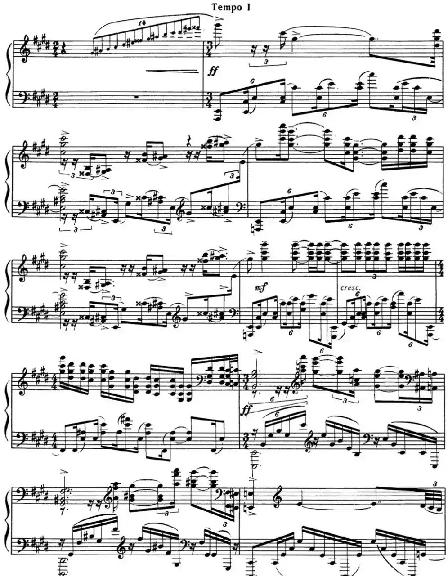 拉赫玛尼诺夫 音画练习曲8或9 Etudes tableaux Op.33 No.8