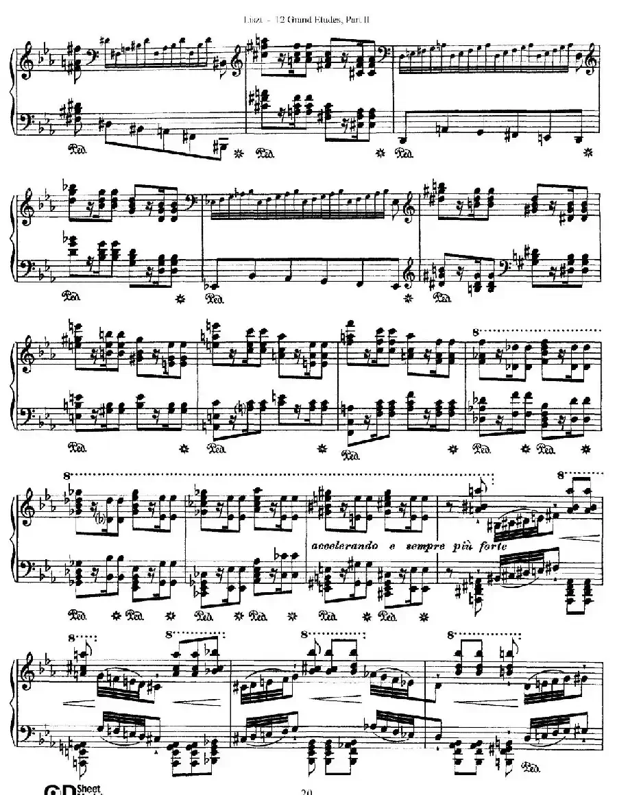 12 Grand Etudes S.137（12首华丽的练习曲·8）