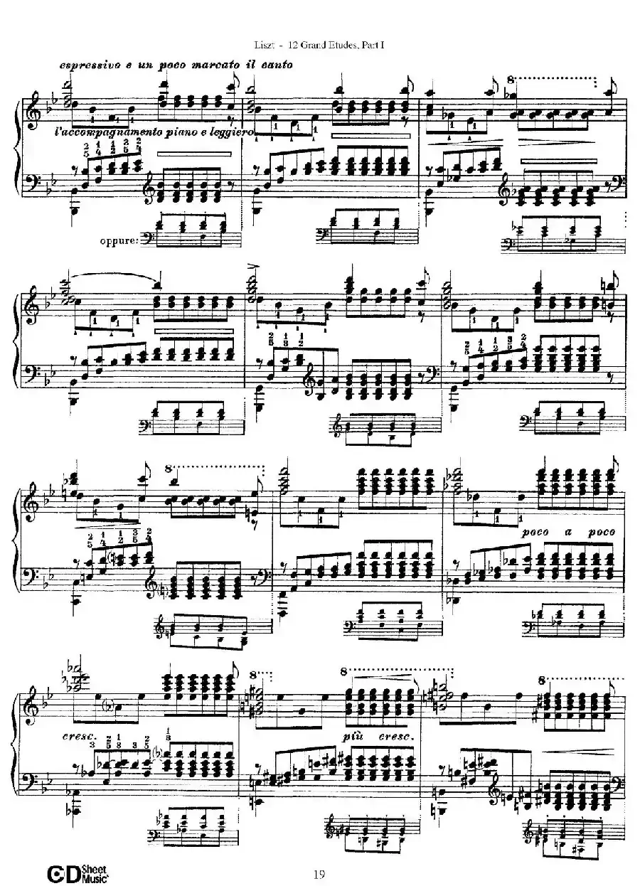 12 Grand Etudes S.137（12首华丽的练习曲·4）