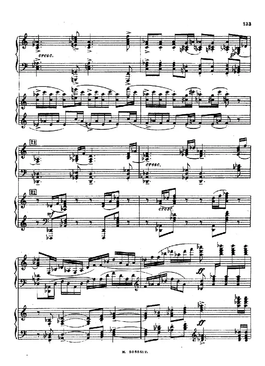 交响舞曲 Symphonic Dance Op.45（双钢琴）