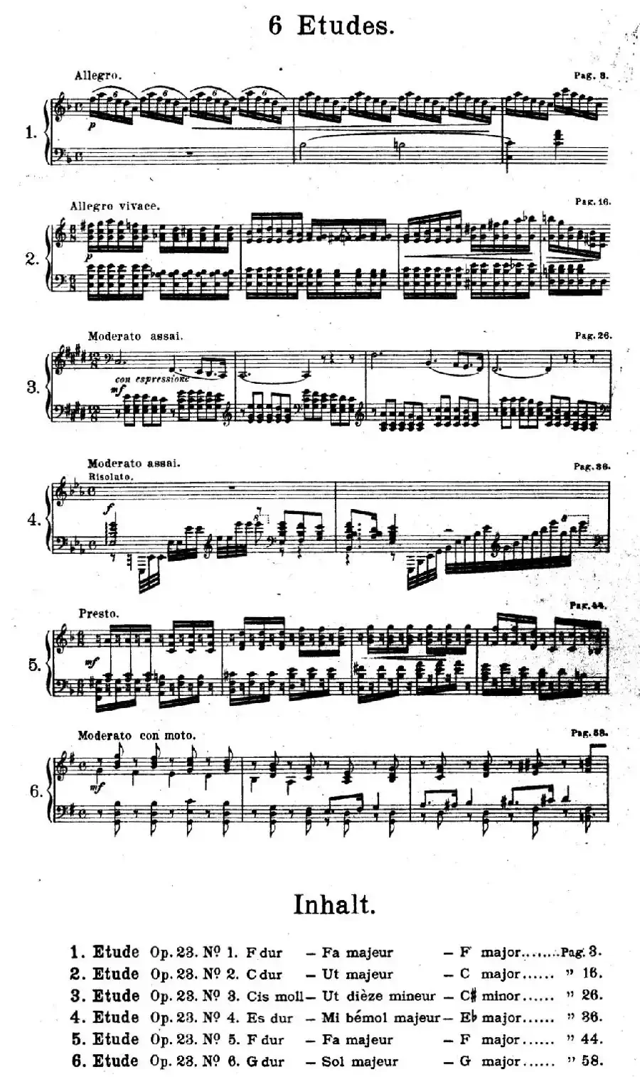 Six Etudes Op.23（6首练习曲·Ⅵ）