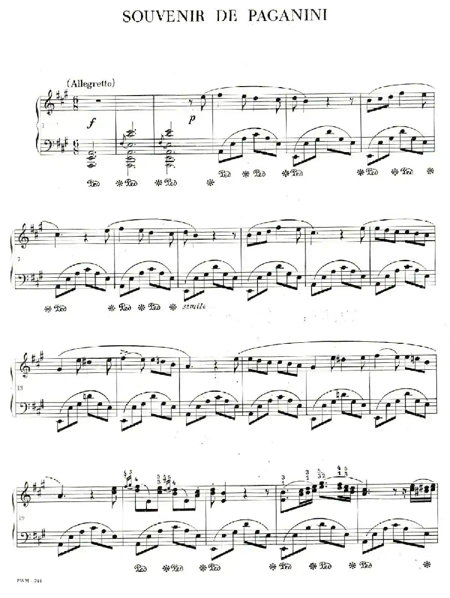 Souvenir de Paganini （纪念帕格尼尼）