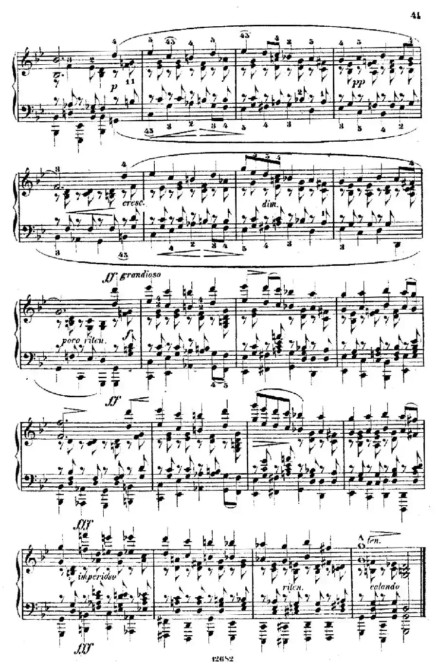 Douze Etudes de Salon Op.5（12首沙龙练习曲·8）