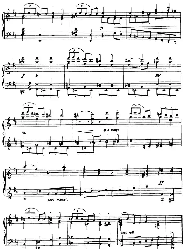现代钢琴曲：14、加沃特舞曲