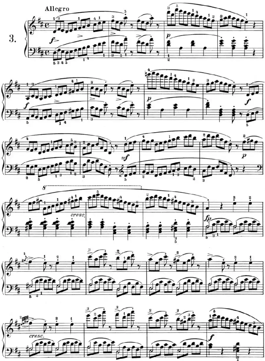 25首车尔尼Op.748练习曲（NO.3）