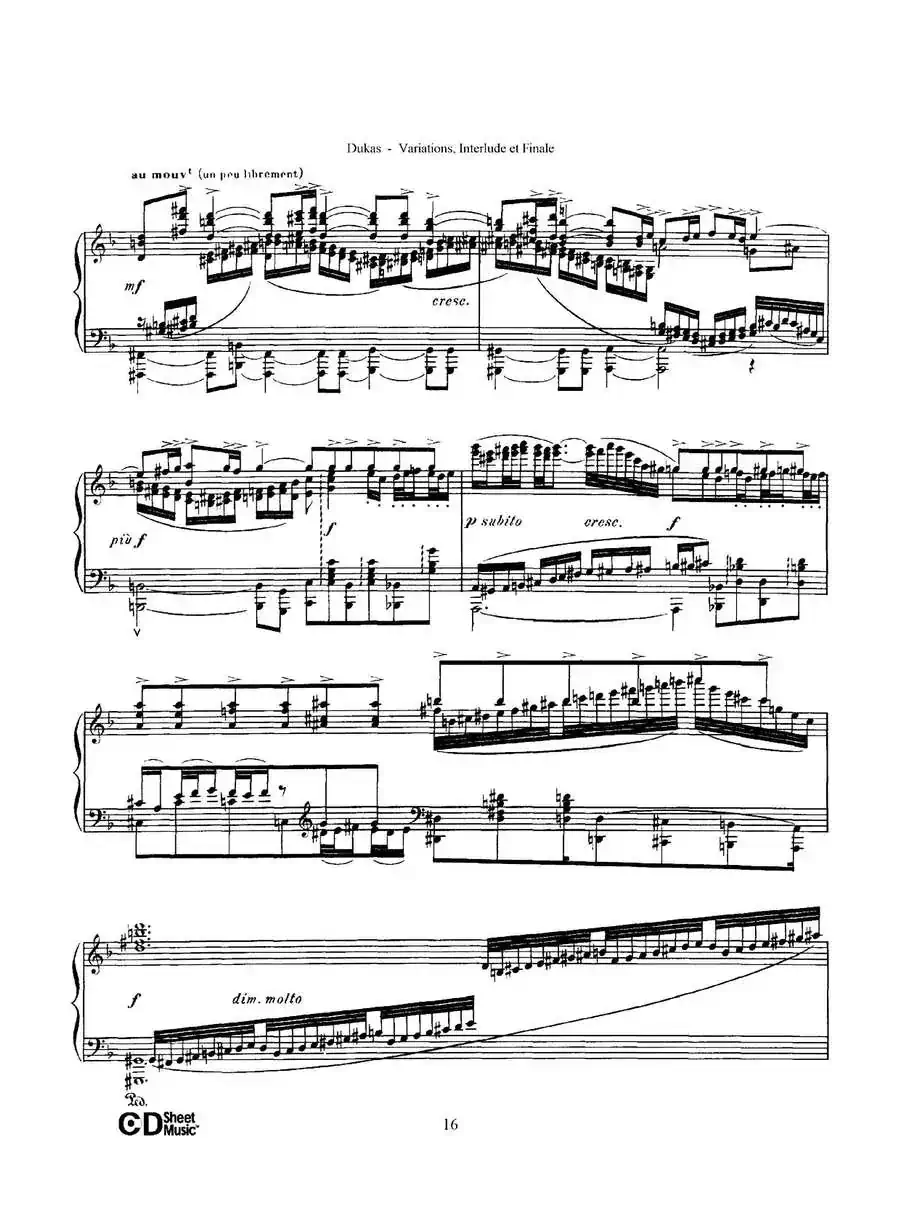 Variations, Interlude & Finale on theme de Rameau（拉摩主题变奏曲、间奏曲和终曲·第一部分）