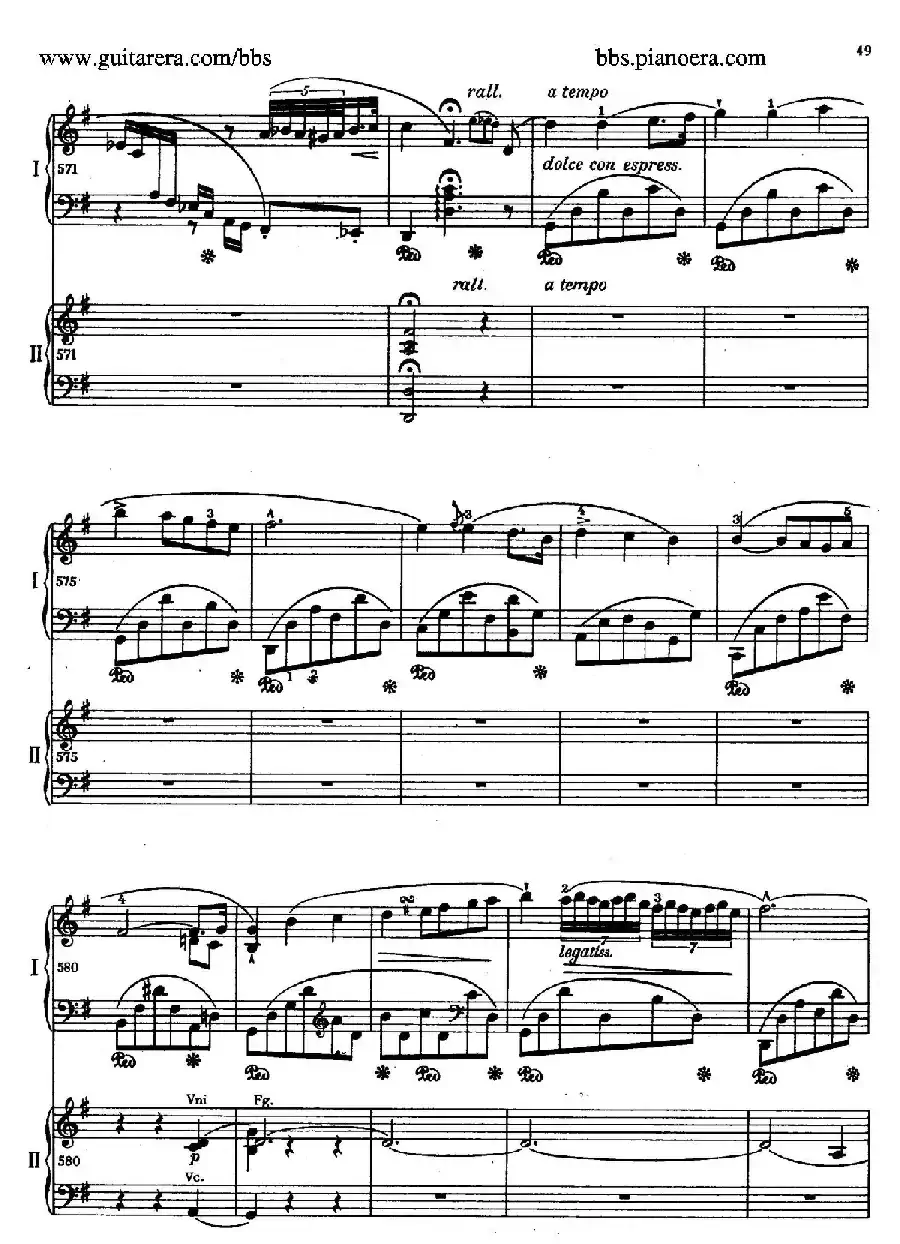 e小调第一钢琴协奏曲 Op.11（双钢琴版·第一乐章）