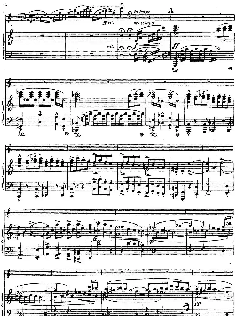 德沃夏克作品53号A小调协奏曲 (小提琴和钢琴)