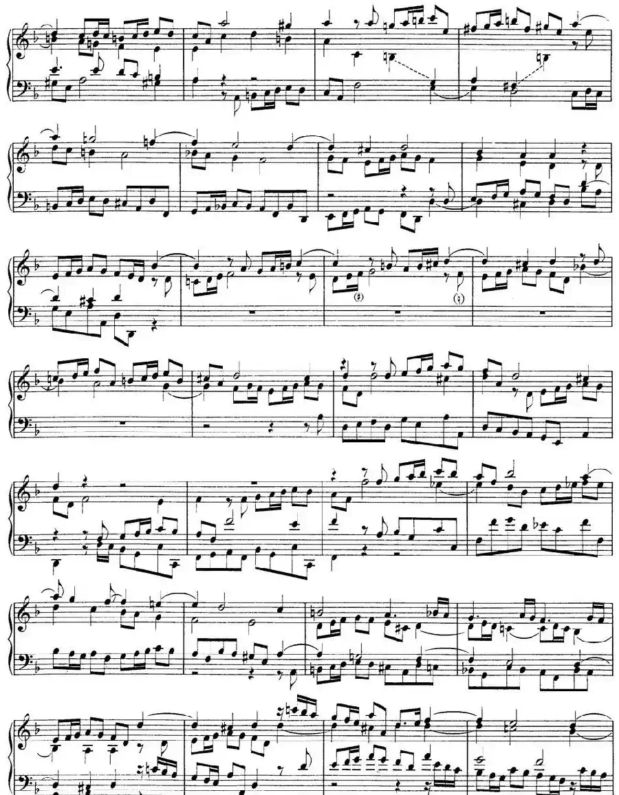 Toccata Minor BWV 913（7首托卡塔·No.4 d小调）