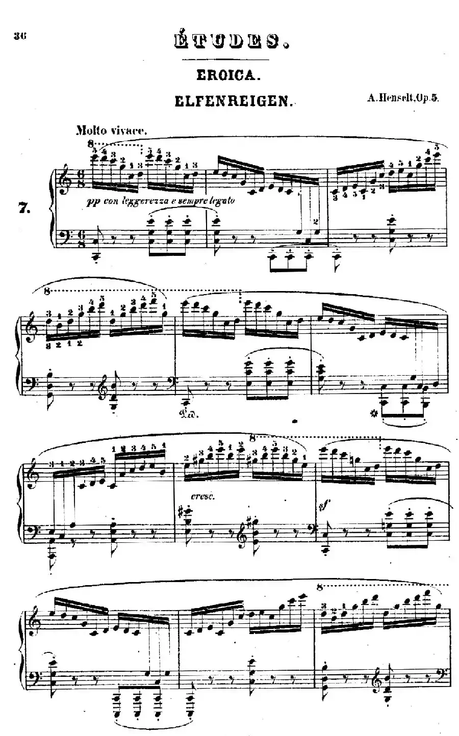 Douze Etudes de Salon Op.5（12首沙龙练习曲·7）