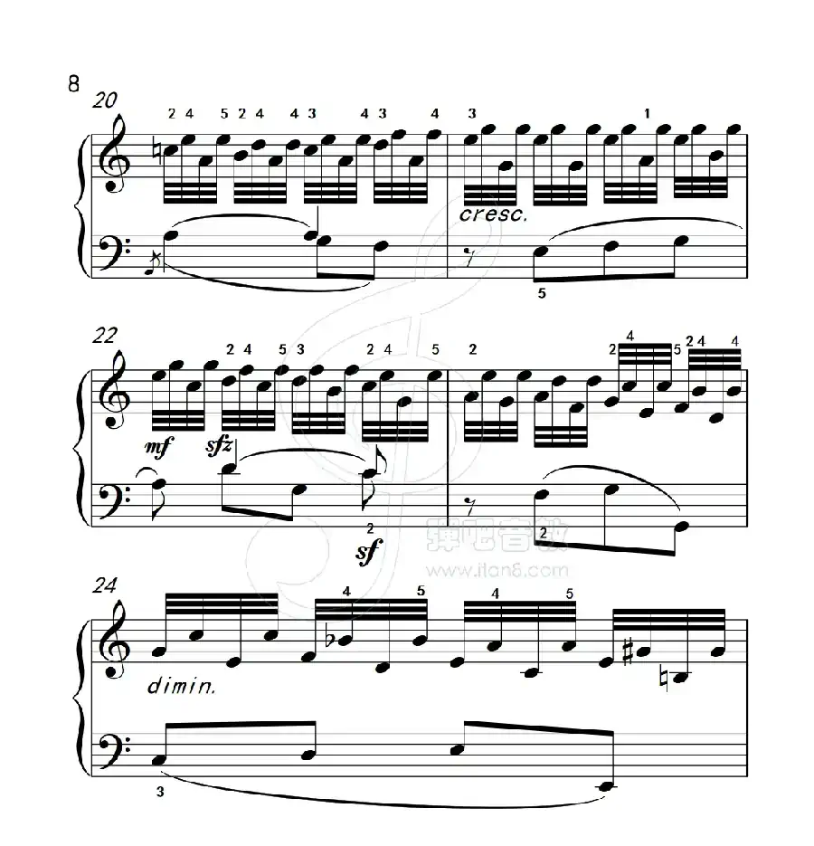 练习曲 3(克拉莫钢琴练习曲60首)