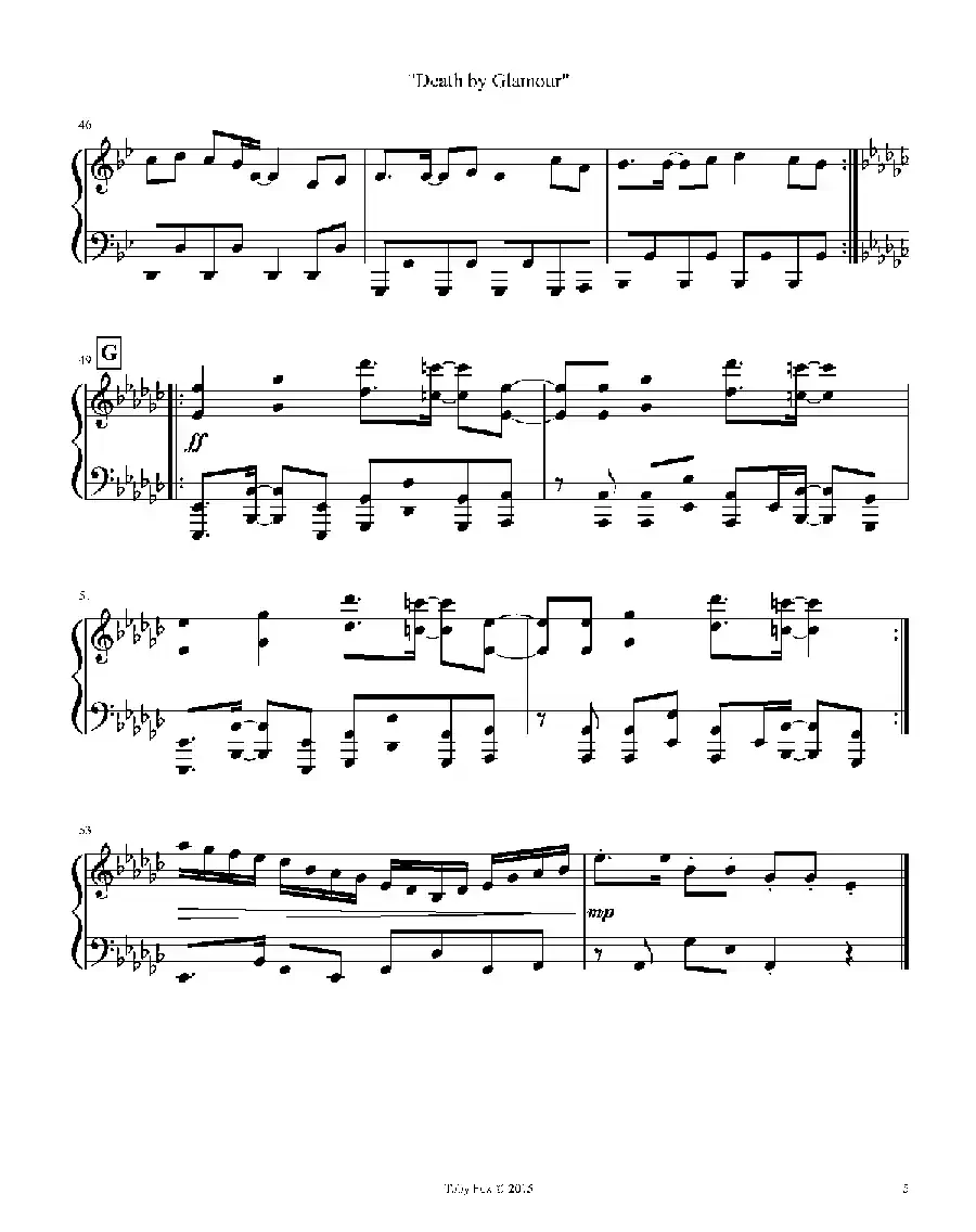 Death By Glamour（Duet）