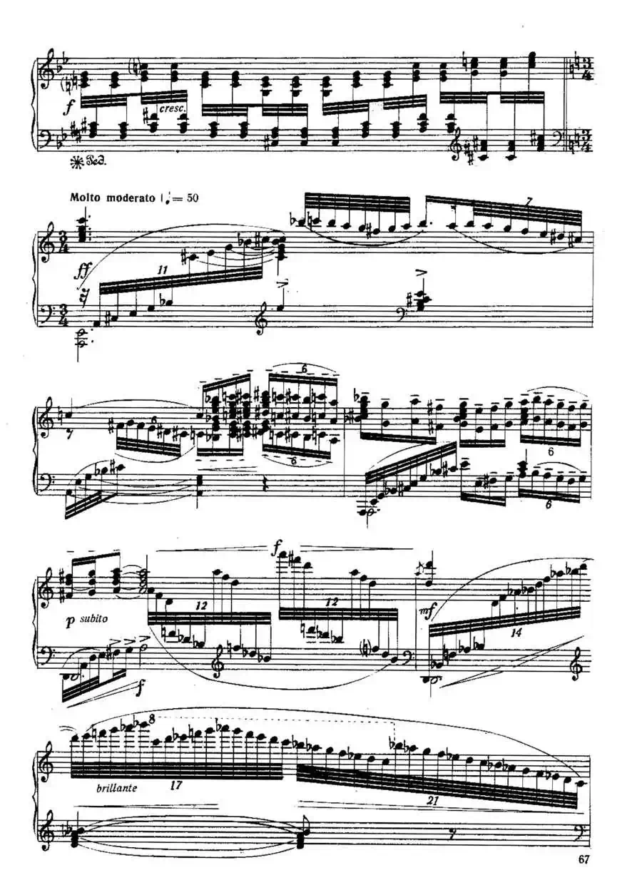 Six Préludes Exotiques Op·17（6首特色前奏曲·5）