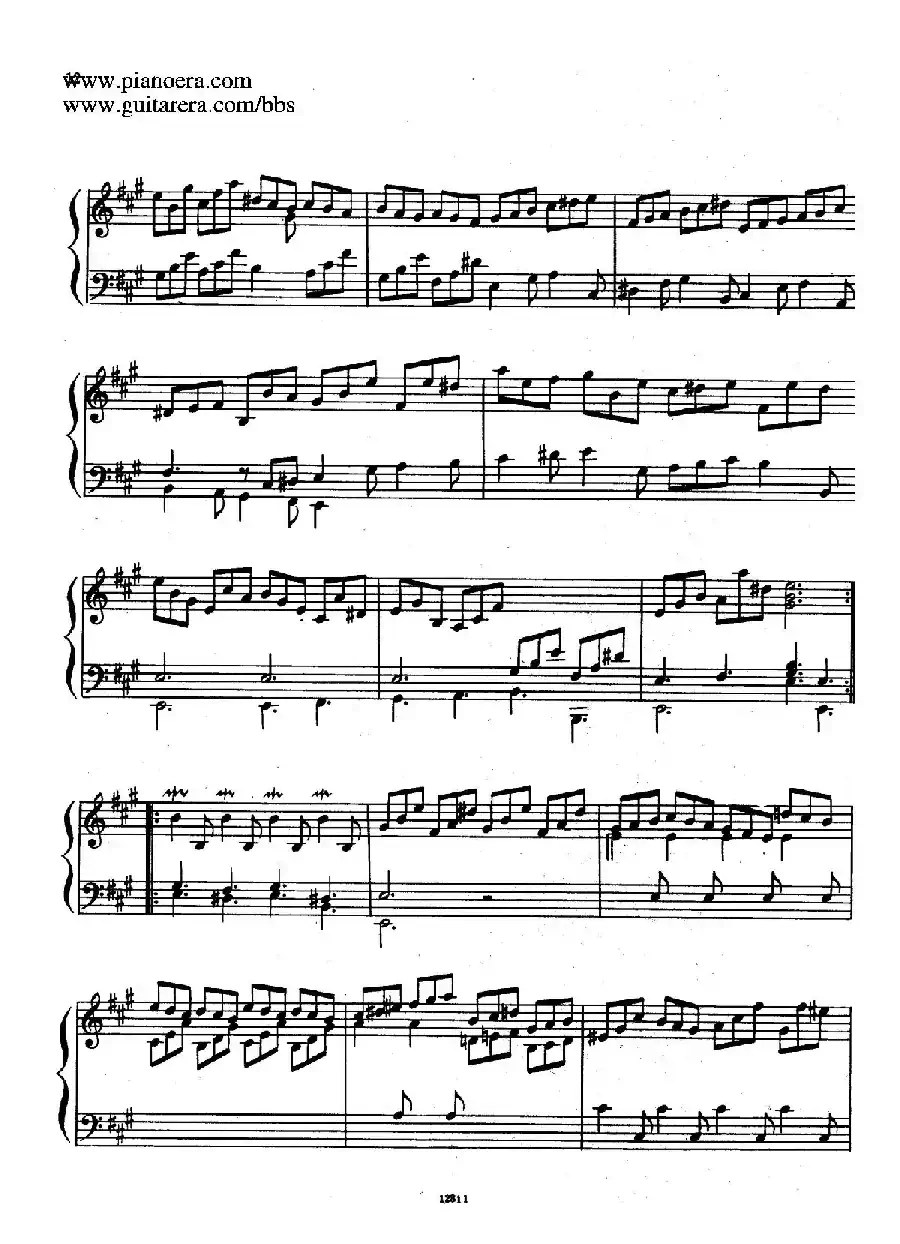 Suite No.1 in A Major HWV 426（A大调第一组曲）