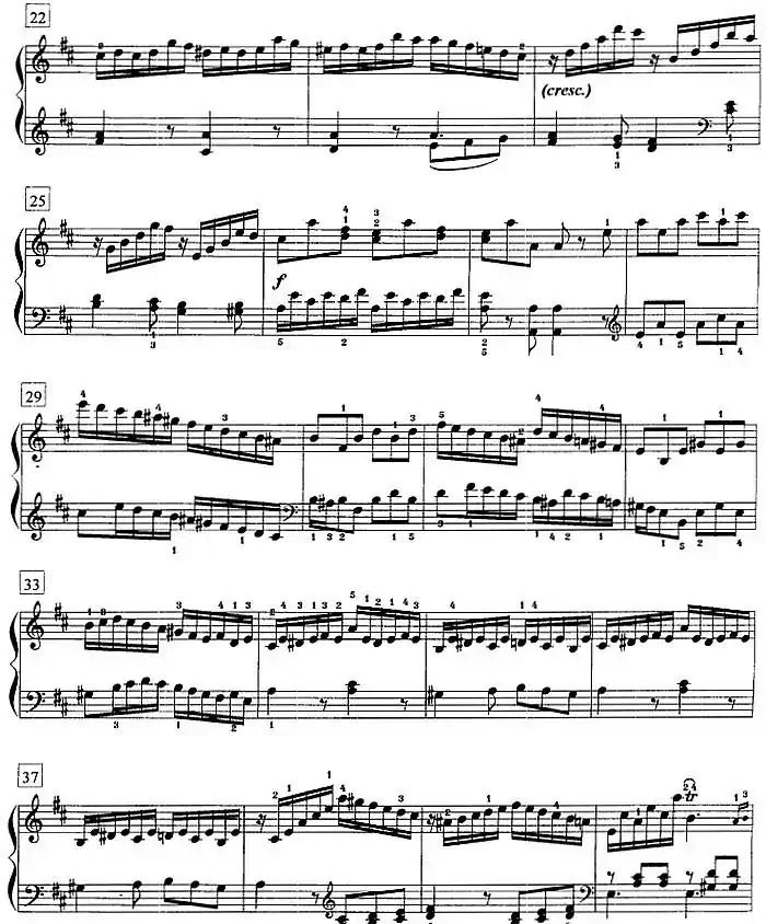 钢琴教程第七级 大型乐曲（D大调奏鸣曲 K.576）
