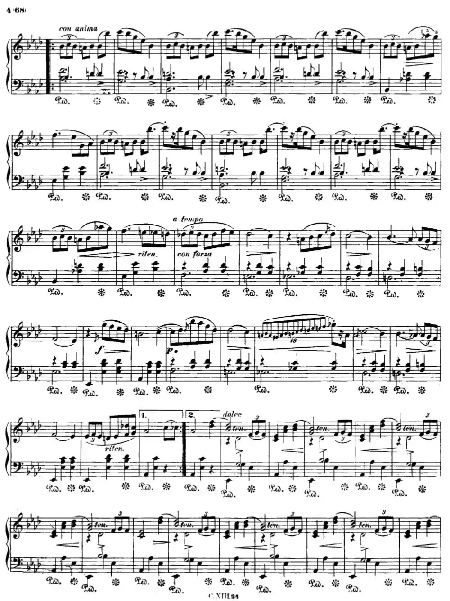 L'adieu Op69 No1 （降A大调离别圆舞曲Op.69-1）