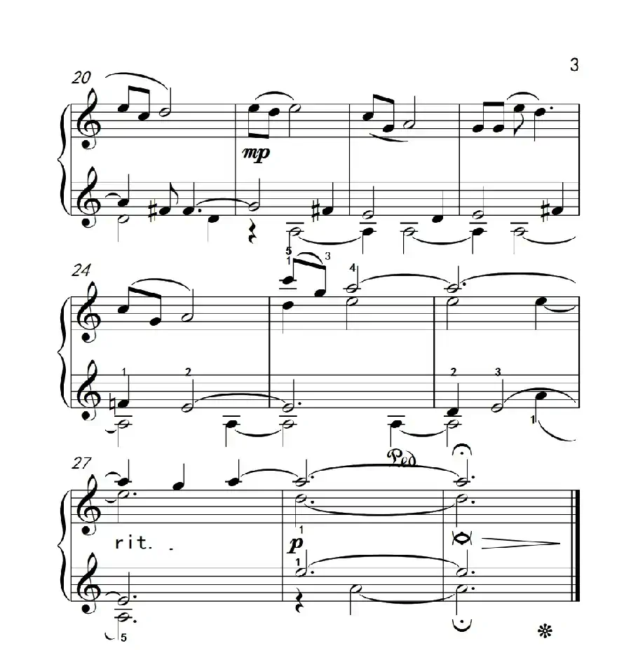 小曲如歌（约翰·汤普森 成人钢琴教程 第二册）