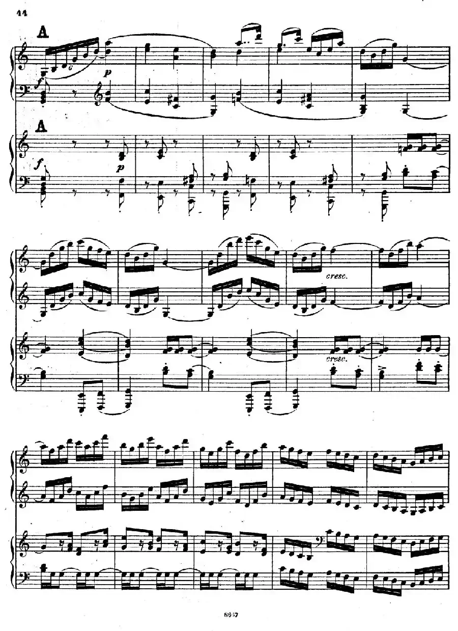 Symphony No.4 in e Minor Op.98（e小调第四交响曲·双钢琴）