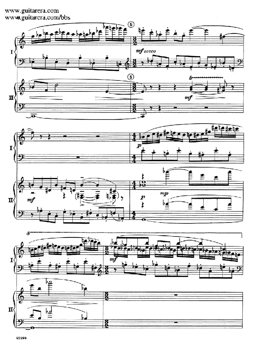 Piano Concerto Op.38（钢琴协奏曲·双钢琴·第一乐章）