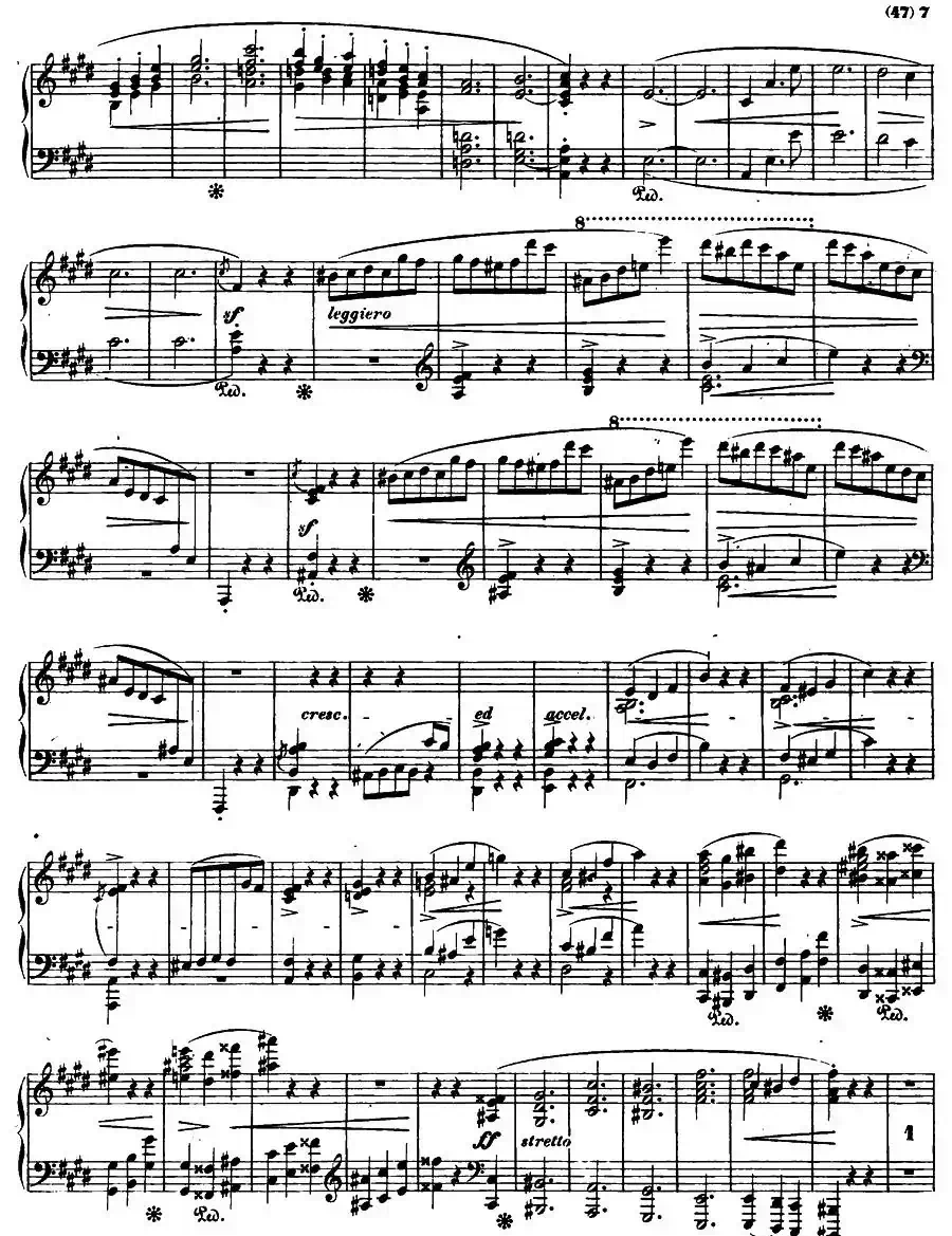 E大调钢琴谐谑曲Op.54（第四号）