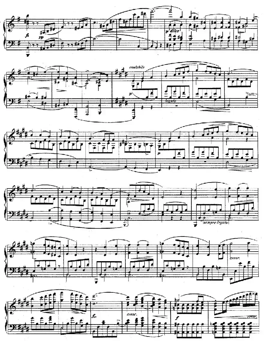 e小调第一钢琴协奏曲 Op.11（钢琴独奏版·第一乐章）