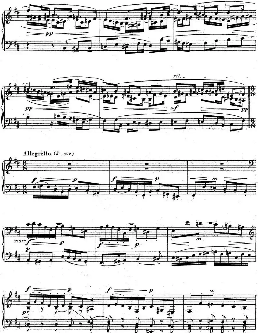 6 Preludes and Fugues Op.99（6首前奏曲与赋格·4）