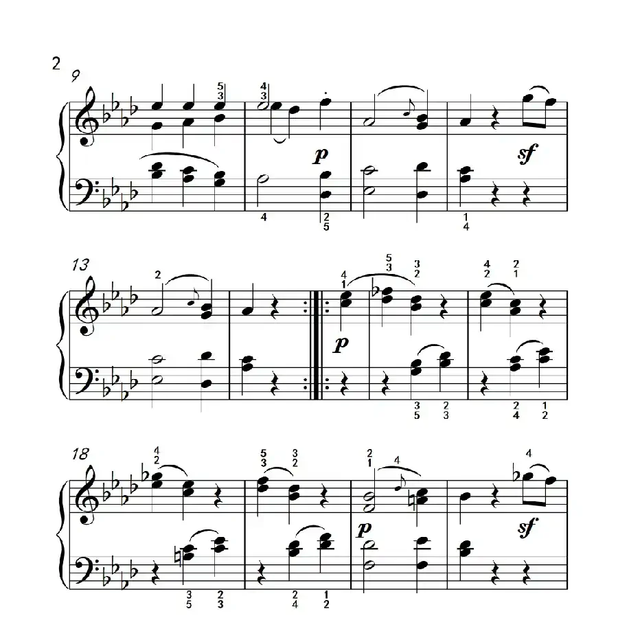 奏鸣曲 Opus 2 Nr.1 第三乐章(贝多芬奏鸣曲集 1)