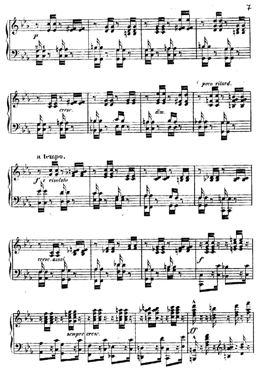 Douze Etudes de Salon Op.5（12首沙龙练习曲·1）