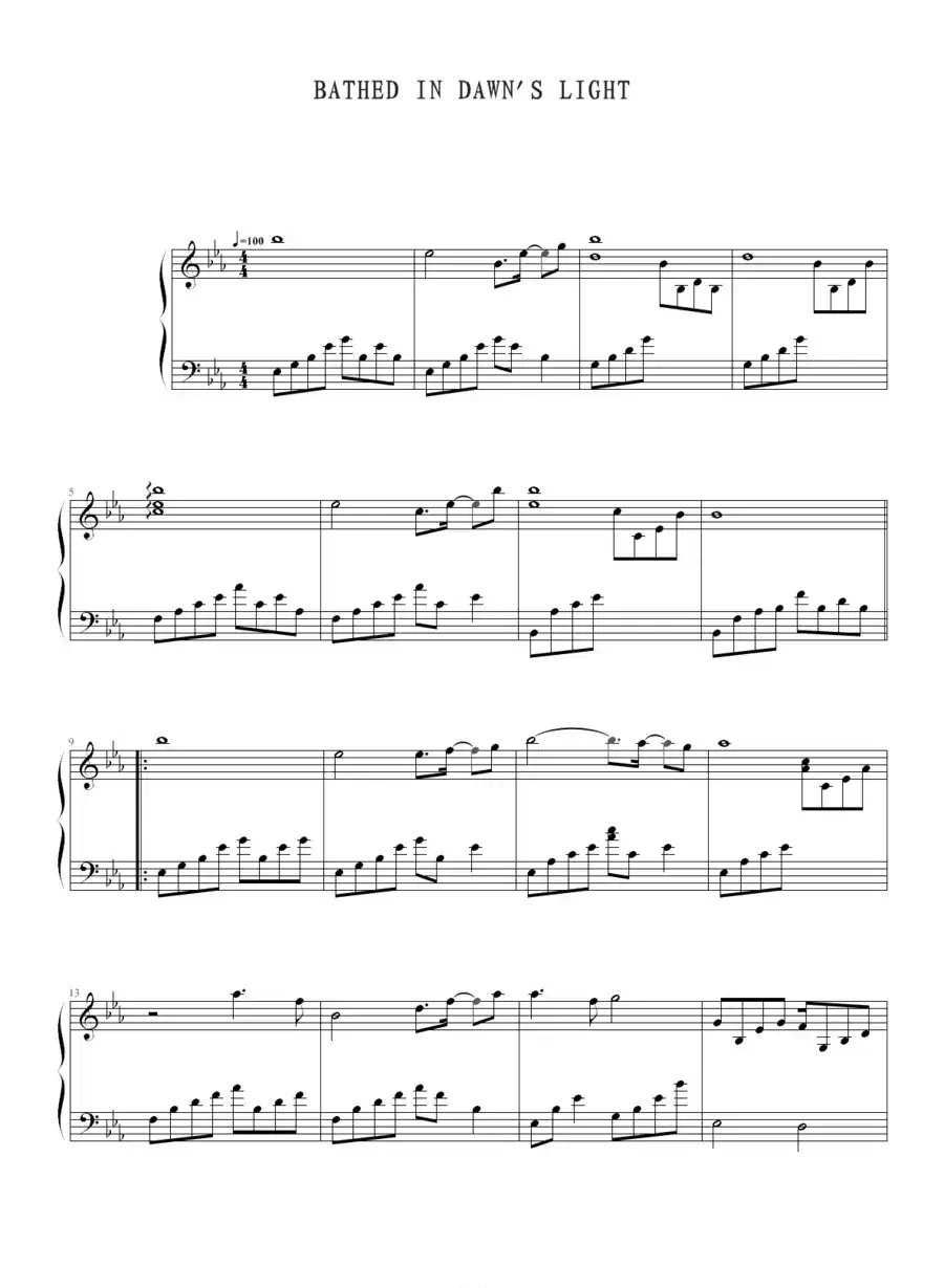 Bathed in Dawn's Light