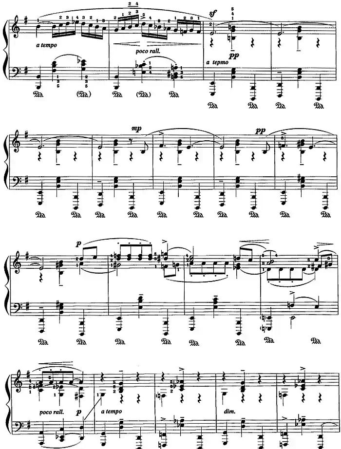 现代钢琴曲：1、夜曲风格的探戈