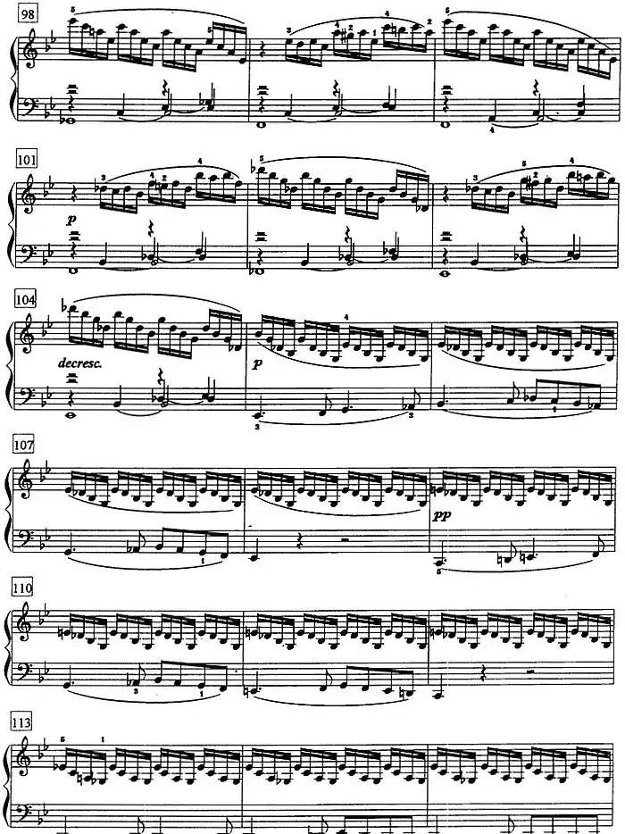 钢琴教程第七级 大型乐曲（降B大调奏鸣曲 Op.22 第一乐章）