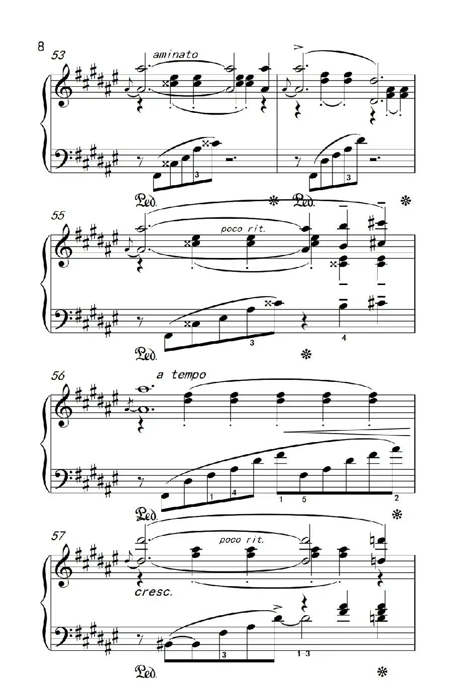 第八级2.春天 Op.43 No.6（中央音乐学院 钢琴（业余）考级教程 7-9级）