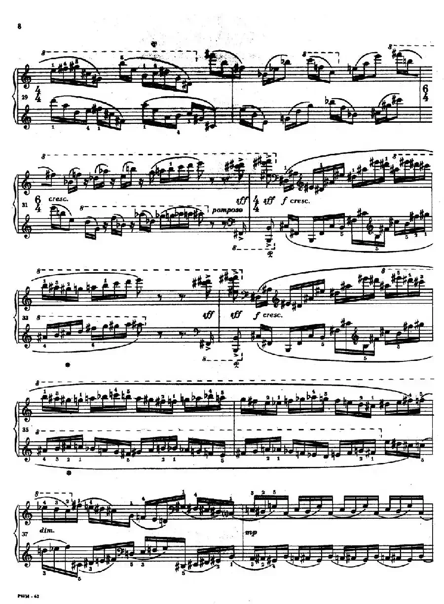 Two Studies（2首练习曲 1. 快板）