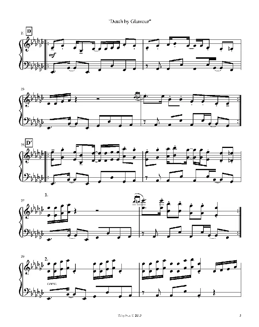 Death By Glamour（Duet）