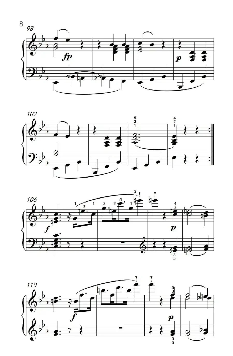 奏鸣曲 Opus 10 Nr.1 第一乐章(贝多芬奏鸣曲集 2)