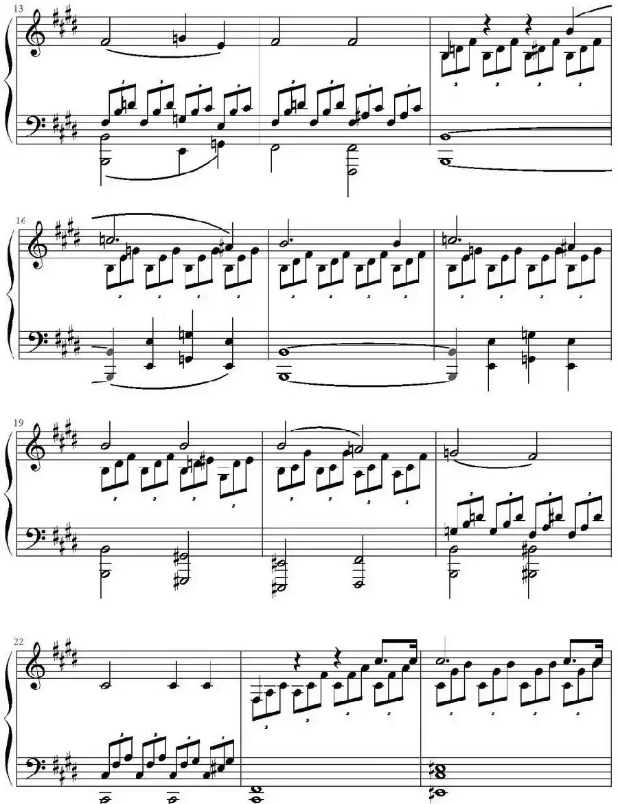 Mondscheinsonate(1st movement)（月光奏鸣曲第一乐章）